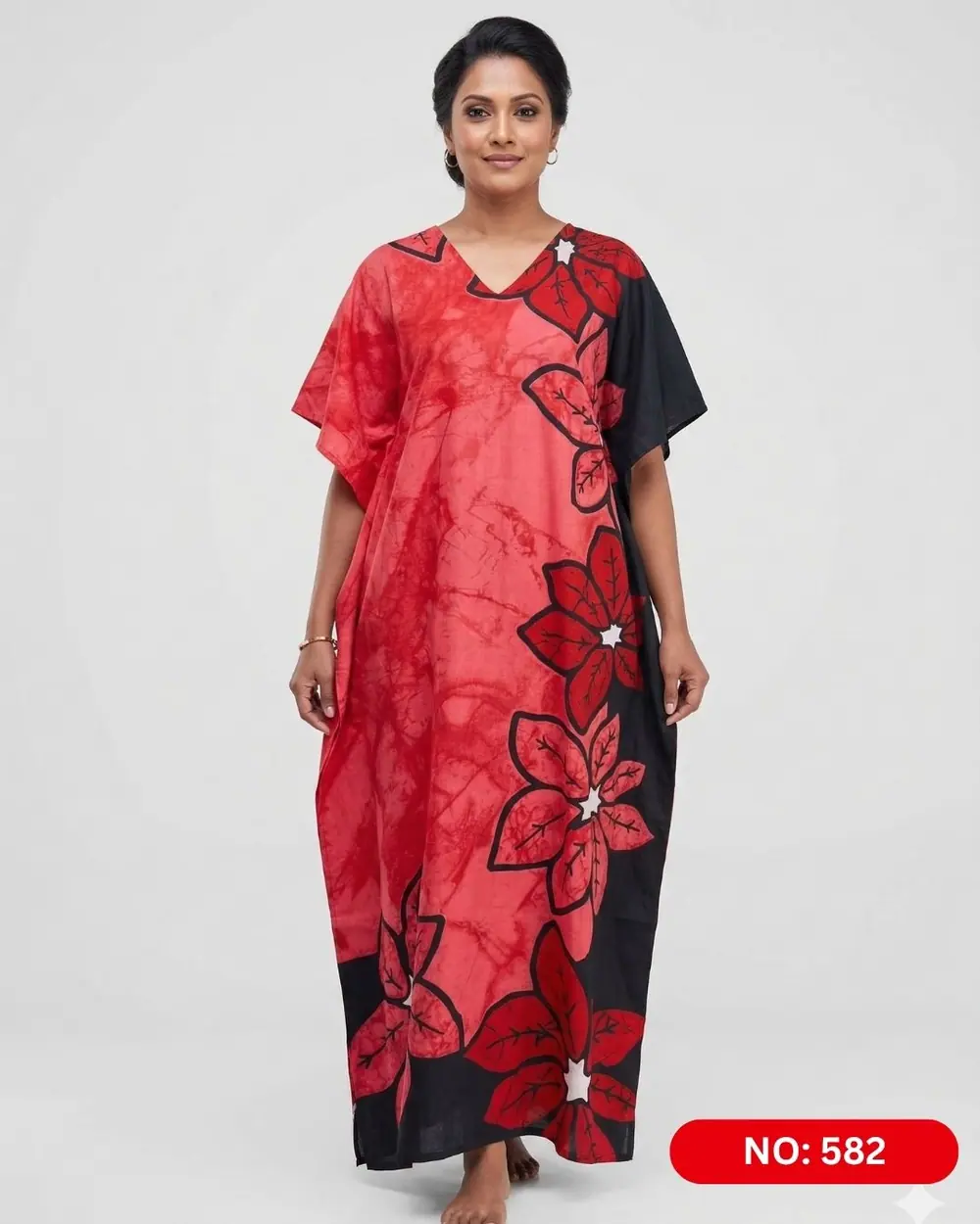 Bathik & Cotton Kaftan (NO.582) - MYNi Fashion Sri Lanka
